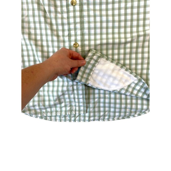 DUCK CAMP Mens Lightweight Short Sleeve Hunting Shirt 2XL Green Vented Nylon Zip - Picture 10 of 16